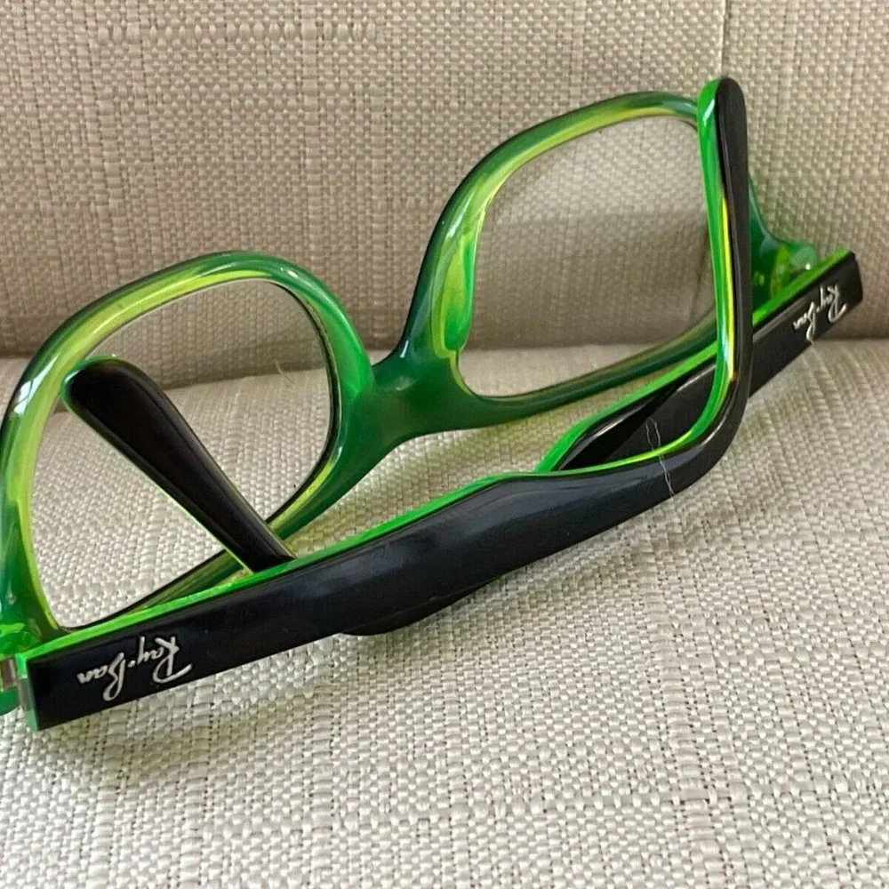 Ray-Ban Youth Eyeglasses, Black/Green RB1555 3665 46[]16 125 Glasses Frame